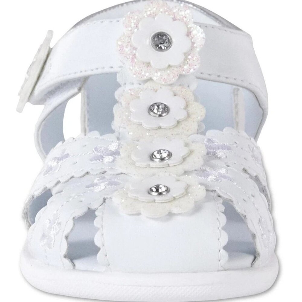 NWT WonderKids Baby/Toddler Girls' BECKY White Caged Sandal , Baby size 3